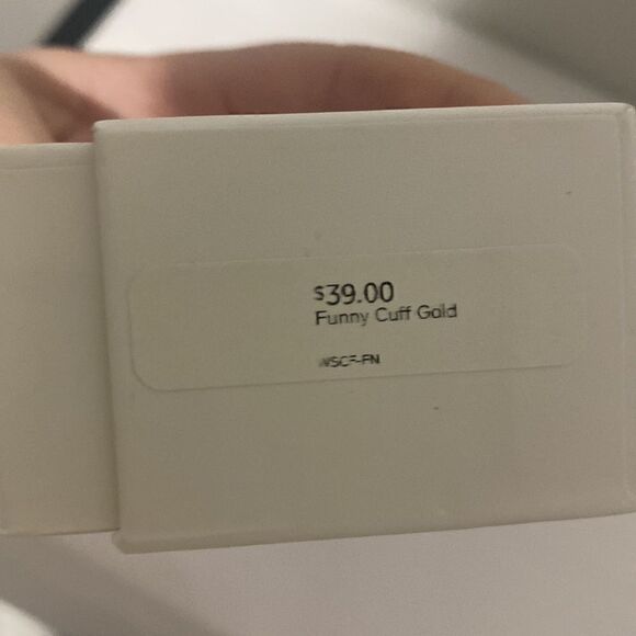 Elsa Leigh Funny Cuff Gold Bracelet - Picture 5 of 5